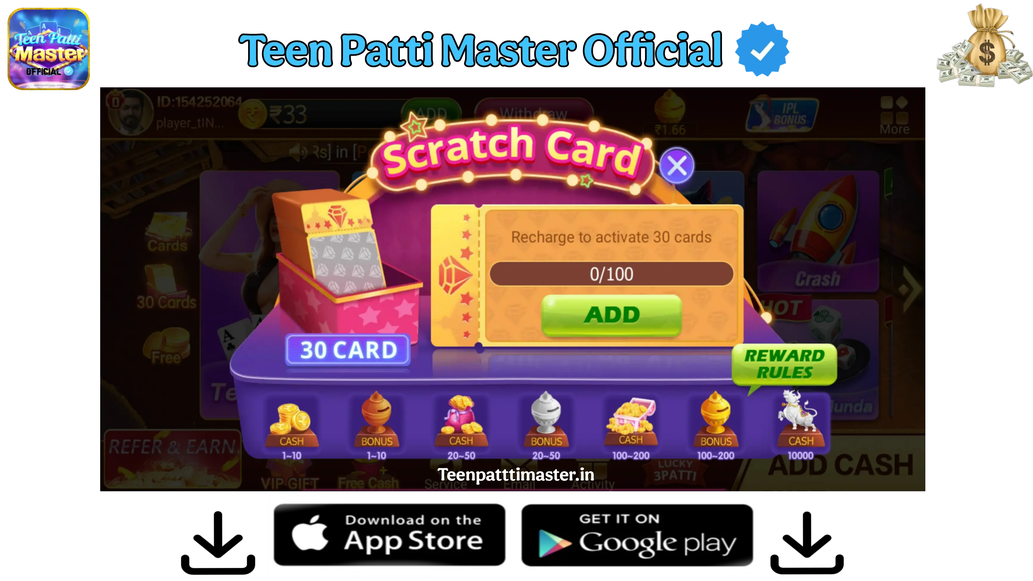 Teen Patti Master Banner